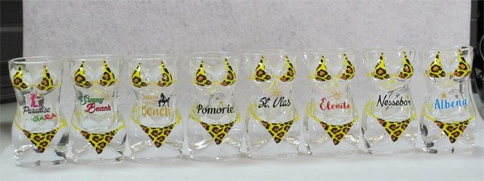 STOCK - Bikini glass mug women big size 4 STOCK - Bikini glass mug women big size 4